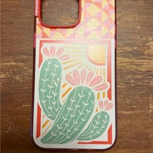 PopSocket Geometric Cactus Phone Case - Green and Pink